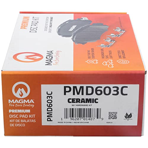 MAGMA Premium PMD603C Ceramic Brake Pads, Rear