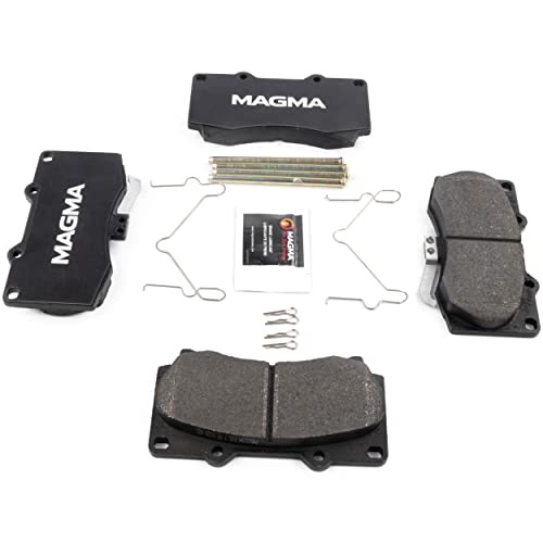 MAGMA Premium PMD1119M Semi-Metallic Brake Pads, Front