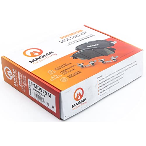 MAGMA Premium PMD979M Semi-Metallic Brake Pads, Front