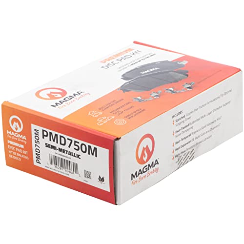 MAGMA Premium Semi-Metallic Brake Pads PMD750M