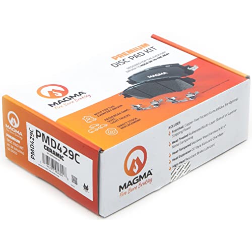 MAGMA Premium PMD429C Ceramic Brake Pads, Rear