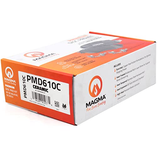 MAGMA Premium PMD610C Ceramic Brake Pads, Rear