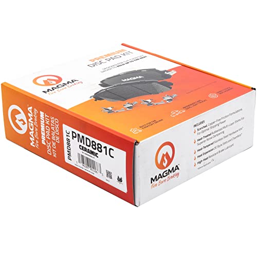 MAGMA Premium PMD881C Ceramic Brake Pads, Rear