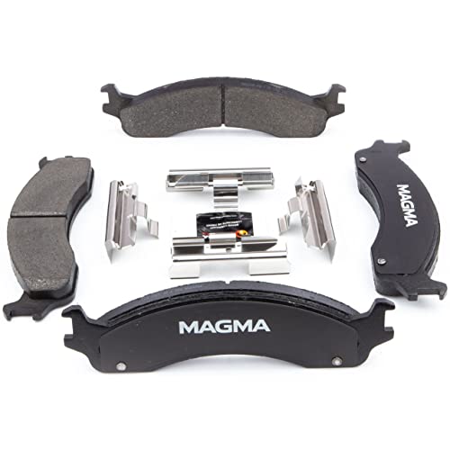 MAGMA Premium PMD655M Semi-Metallic Brake Pads, Front