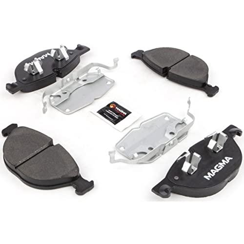 MAGMA Premium PMD1381M Semi-Metallic Brake Pads, Front