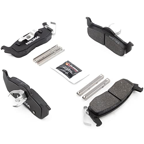 MAGMA Premium PMD1087M Semi-Metallic Brake Pads, Rear