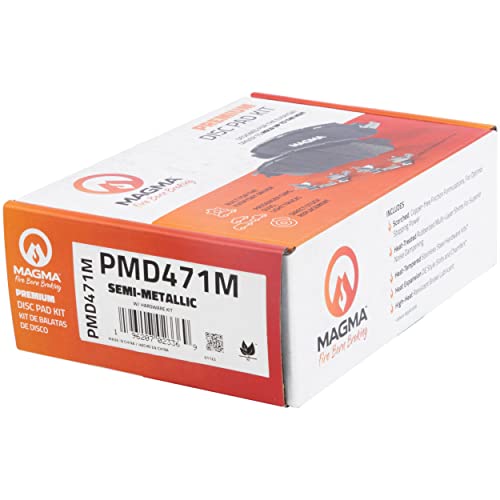 MAGMA Premium PMD471M Semi-Metallic Brake Pads, Rear
