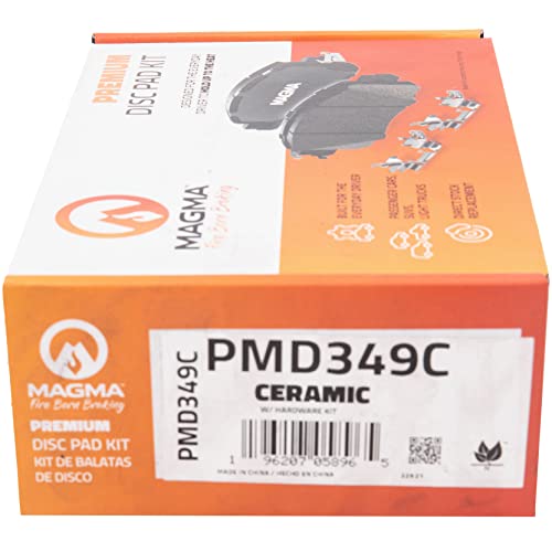 MAGMA Premium PMD349C Ceramic Brake Pads, Front