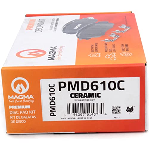 MAGMA Premium PMD610C Ceramic Brake Pads, Rear