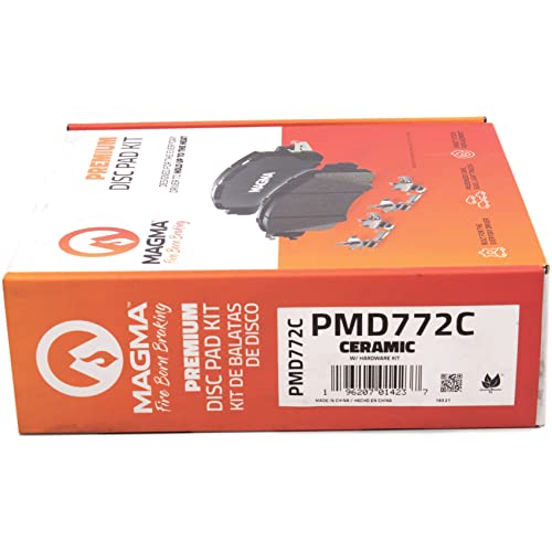 MAGMA Premium PMD772C Ceramic Brake Pads, Front