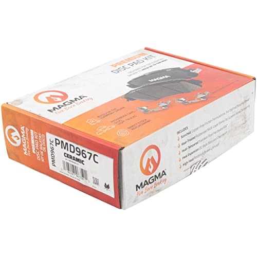 MAGMA Premium PMD967C Ceramic Brake Pads, Rear