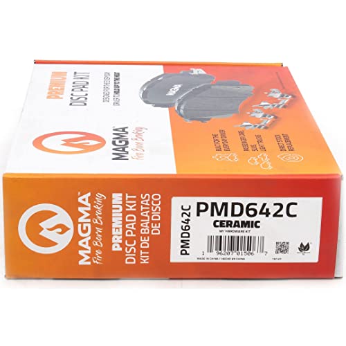 MAGMA Premium PMD642C Ceramic Brake Pads, Front