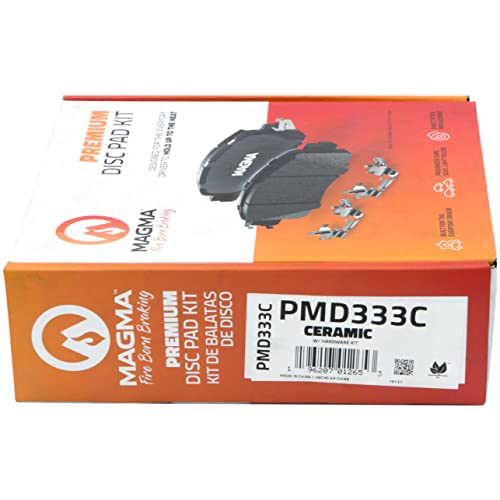 MAGMA Premium PMD333C Ceramic Brake Pads, Front