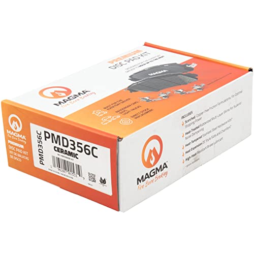 MAGMA Premium PMD356C Ceramic Brake Pads, Front