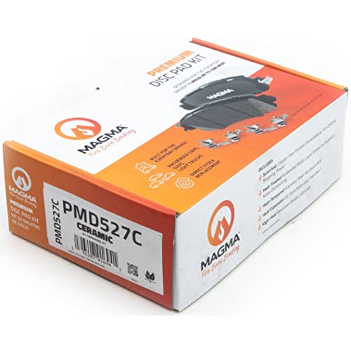 MAGMA Premium PMD527C Ceramic Brake Pads, Front