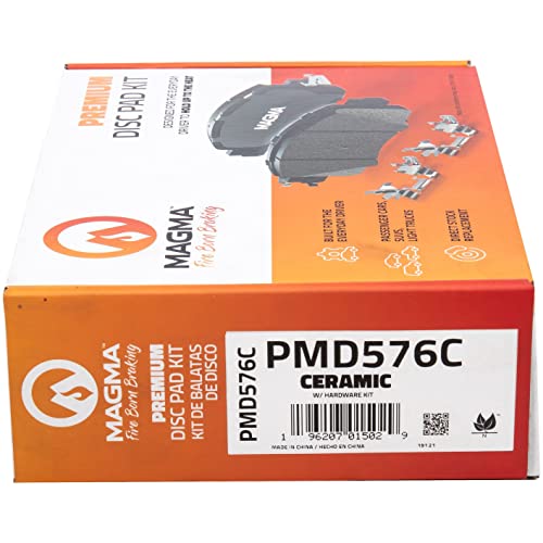 MAGMA Premium PMD576C Ceramic Brake Pads, Front