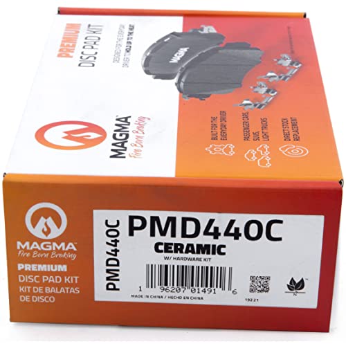 MAGMA Premium PMD440C Ceramic Brake Pads, Front