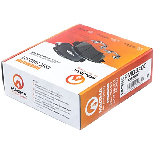 MAGMA Premium PMD830C Ceramic Brake Pads, Front