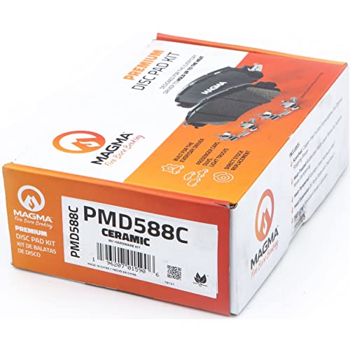 MAGMA Premium PMD588C Ceramic Brake Pads, Rear
