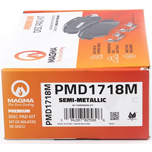 MAGMA Premium Semi-Metallic Brake Pads PMD1718M