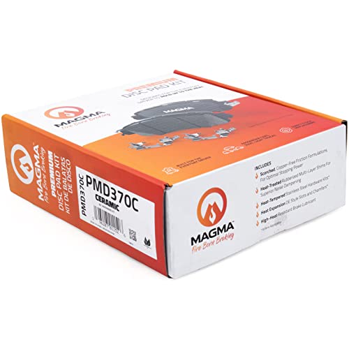 MAGMA Premium PMD370C Ceramic Brake Pads, Front