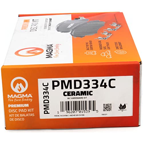 MAGMA Premium PMD334C Ceramic Brake Pads, Front