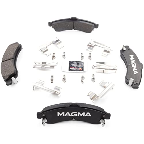 MAGMA Premium PMD882M Semi-Metallic Brake Pads, Front