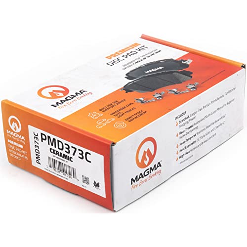 MAGMA Premium PMD373C Ceramic Brake Pads, Front