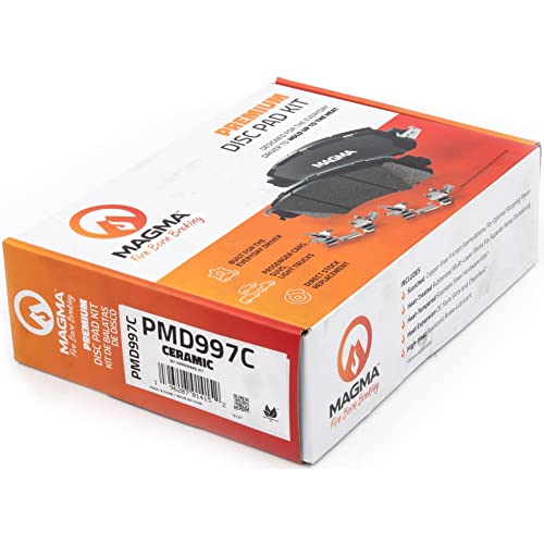MAGMA Premium PMD997C Ceramic Brake Pads, Front
