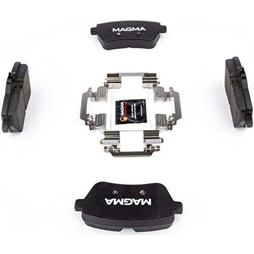 MAGMA Premium PMD1689M Semi-Metallic Brake Pads, Rear