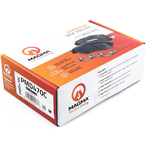 MAGMA Premium PMD470C Ceramic Brake Pads, Front