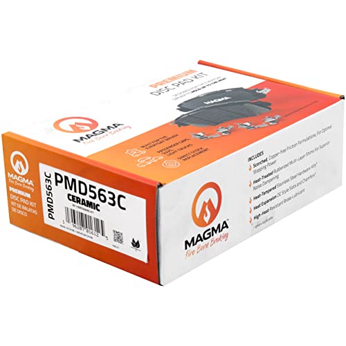 MAGMA Premium PMD563C Ceramic Brake Pads, Front