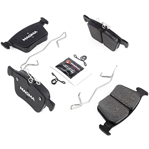 MAGMA Premium PMD1761M Semi-Metallic Brake Pads, Rear