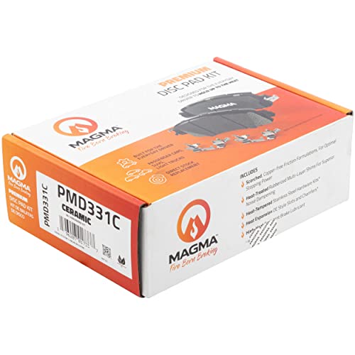 MAGMA Premium PMD331C Ceramic Brake Pads, Front