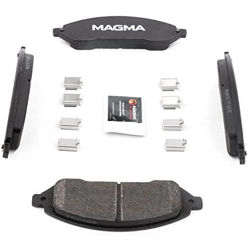 MAGMA Premium PMD1022M Semi-Metallic Brake Pads, Front