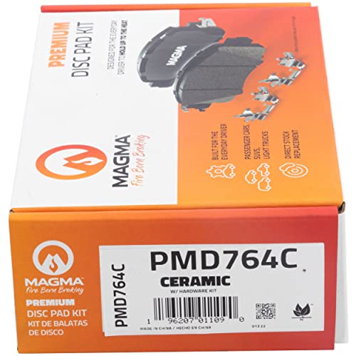 MAGMA Premium PMD764C Ceramic Brake Pads, Front