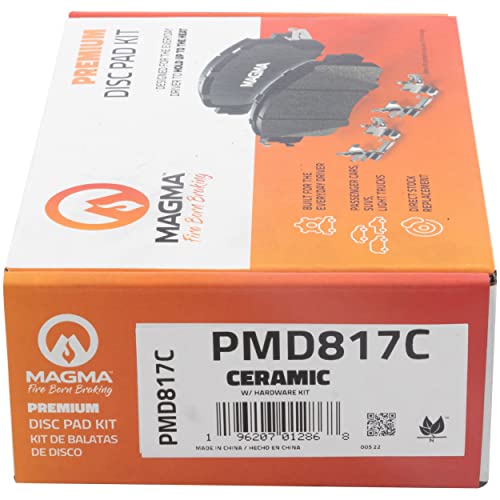 MAGMA Premium PMD817C Ceramic Brake Pads, Front