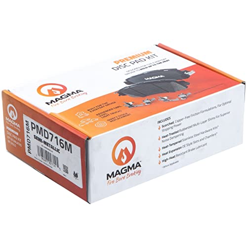 MAGMA Premium Semi-Metallic Brake Pads PMD716M