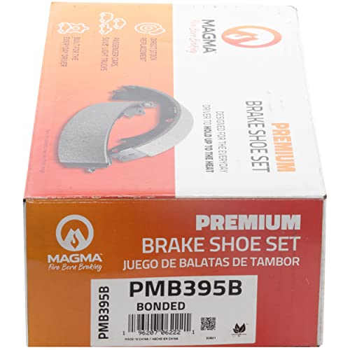 MAGMA Premium PMB395B Bonded Drum Brake Shoe
