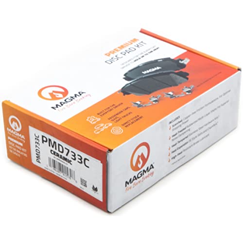 MAGMA Premium PMD733C Ceramic Brake Pads, Rear