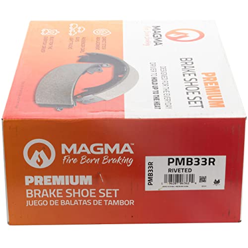 MAGMA Premium PMB33R Riveted Drum Brake Shoe