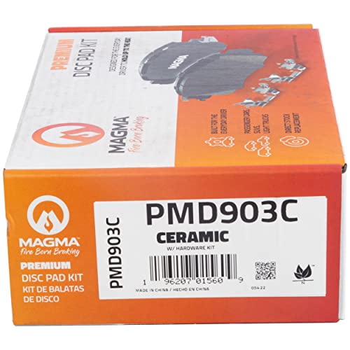 MAGMA Premium PMD903C Ceramic Brake Pads, Front