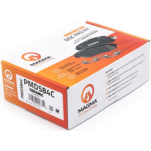 MAGMA Premium PMD584C Ceramic Brake Pads, Rear