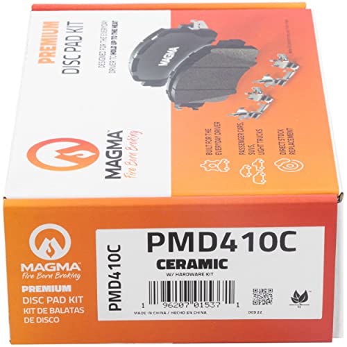 MAGMA Premium PMD410C Ceramic Brake Pads, Front