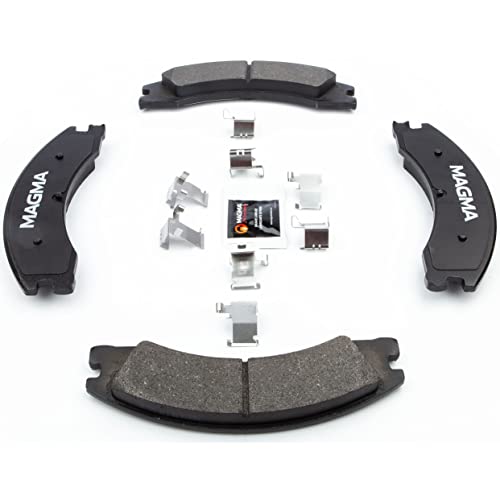 MAGMA Premium PMD1330M Semi-Metallic Brake Pads, Rear