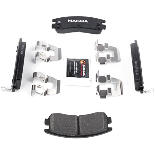 MAGMA Premium PMD698M Semi-Metallic Brake Pads, Rear