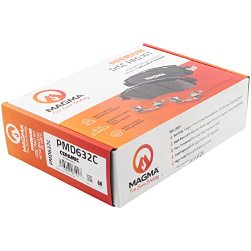 MAGMA Premium PMD632C Ceramic Brake Pads, Front