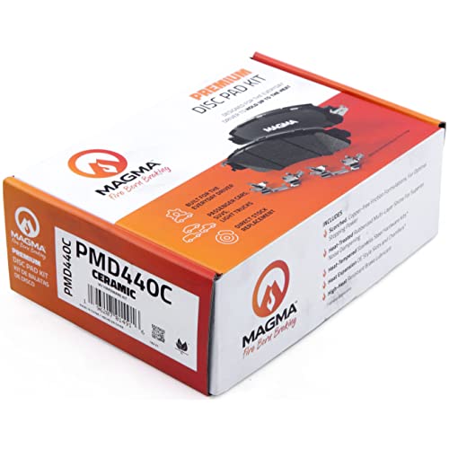 MAGMA Premium PMD440C Ceramic Brake Pads, Front
