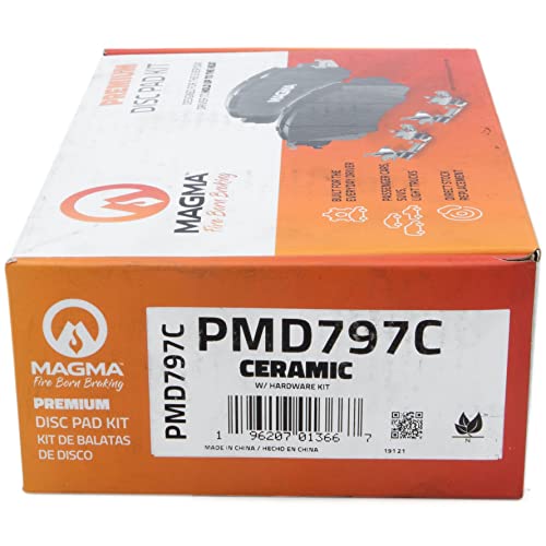 MAGMA Premium PMD797C Ceramic Brake Pads, Front