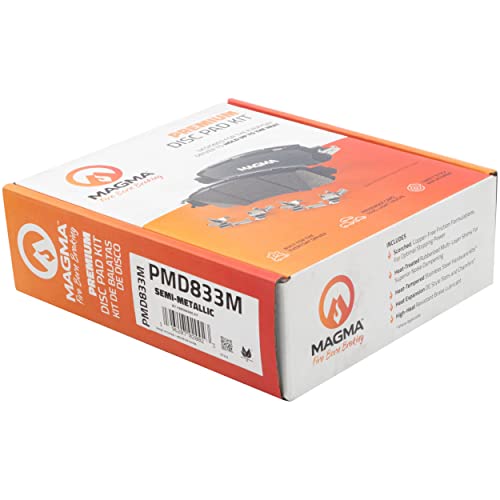 MAGMA Premium PMD883M Semi-Metallic Brake Pads, Rear